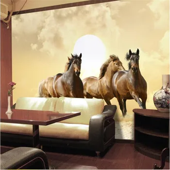 beibehang Flash vysoká kvalita tkaniny foto tapety 3d cval pohľadu hotelovej izbe kôň gauč tapety abstraktných de parede