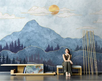 beibehang Prispôsobené moderné dekoratívne maľby nové abstraktné nová Čínska abstraktných de parede 3d tapety na stenu papiere domova