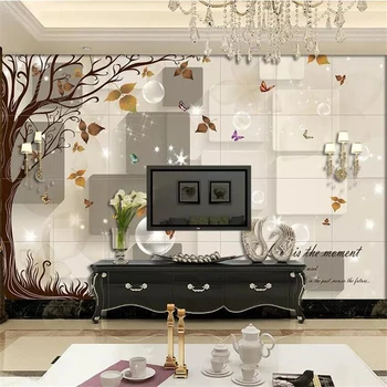 beibehang Vlastnú tapetu 3d photo nástenná maľba stereo jednoduchý, moderný javorový obývacia izba TV papier pozadí steny Abstraktných de parede nástenné maľby