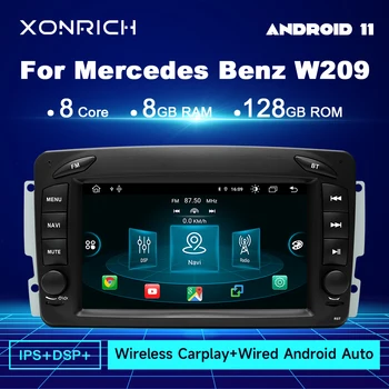 Bezdrôtové Carplay Android 12 Auto Mutimedia Hráč Na Mercedes/Benz/W209/W168/M/ML/W208/W463/Viano/W639/Vito/Vaneo 128GB Rádio