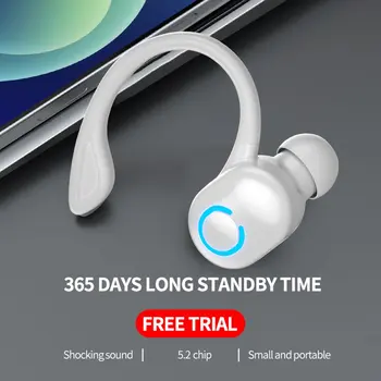 Bezdrôtové Slúchadlá Športové In-ear Bluetooth-kompatibilné 5.2 Slúchadlá Ultra-dlhý Pohotovostný Handsfree Headset S Mikrofónom pre Chytré telefóny,