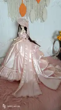 BJD doll oblečenie ružové šaty vhodné na 1/3 bábika predávať len šaty