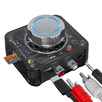 Bluetooth 5.0 Audio Prijímač 3D Stereo Adaptér Bezdrôtovej siete TF Karty RCA, 3.5 3.5 mm AUX Jack pre Auto Káblové Reproduktor, konektor pre Slúchadlá