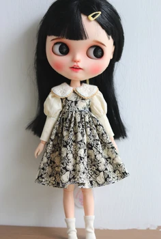 Blythe oblečenie Troch farbách bobuľového šaty 1/6 30 cm BJD anime girl (vhodné pre Pullip,Ob24, Licca、veľké ryby tela)