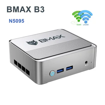BMAX B3 Intel N5095 Mini PC Windows 11 Pro Bluetooth 4.2 2.4 GHz/5 ghz WIFI DDR4 USB PC Počítač 1000M, M. 2_SATA_2280
