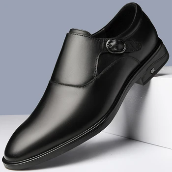 Britský Štýl Formálny Módne Elegantný Pán, Business Večerné Šaty pánske Topánky Slip-on Office Oxford Topánky pre Mužov