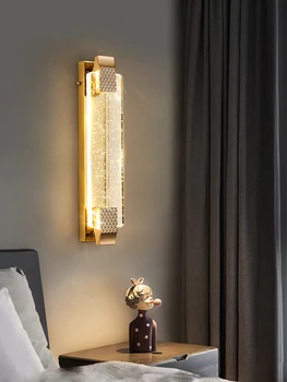 Bublina Crystal Nástenné Svietidlá Pre Obývacia Izba Hall Foyer Loft Hotel Krytý Domov Moderné Luxusné Zariadené a Moderné Zlato LED Osvetlenie Sconce