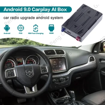 Carplay Bezdrôtový Okno so Zrkadlom Projekcie Pre Dodge Journey Android IOS Verzia 9.0 Telefón Android Media Carplay AI Box