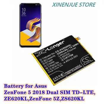 CS Batérie 3200mAh 0B200-02890100,C11P1708 (1ICP4/66/75) pre Asus ZE620KL,ZenFone 5 2018,ZenFone 5 2018 Dual SIM
