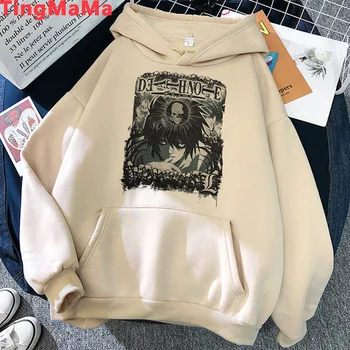 Death Note Míša Amane hoodies muž vytlačené plus veľkosť 2021 Ulzzang muž hoddies Ulzzang