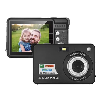 Digitálny Fotoaparát, Prenosný 1080P Video Videokamera 48MP Anti-shake, 8X Zoom, 2.7