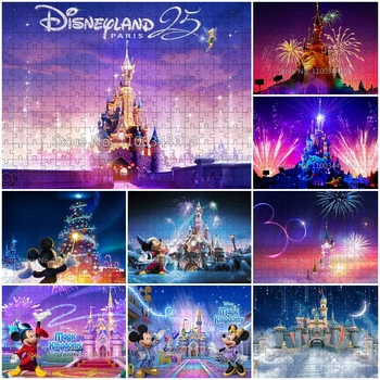 Disney Magic Kingdoms Puzzle Disneyland Hrad Ohňostroj Skladačka Puzzle pre Deti na Vzdelávacie Hračky pre Deti Spravodajské Hry