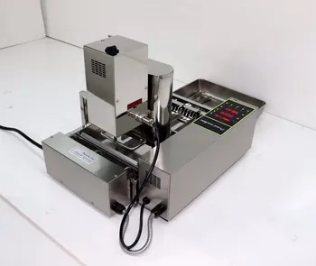Doprava zadarmo Komerčné elektrické Šišku Stroj na výrobu šišku vyprážanie stroj Mini Šišku Stroj šišku Maker 4 riadky Prstencového fryer