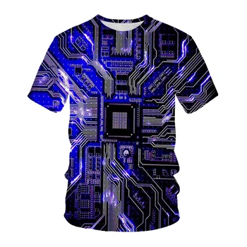Doska pánske Tričko Pre Mužov Oblečenie 3D Vytlačené Y2k Topy Letné Krátke Sleeve Tee Košele Bežné Homber Nadrozmerné Tričko