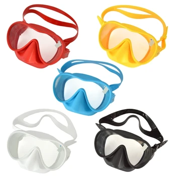 Dospelých Potápanie Maska Tvrdeného Skla Potápačská Maska Anti-Fog Plávať Maska Okuliare s Nosom Kryt pre Šnorchlovanie Freedivingu