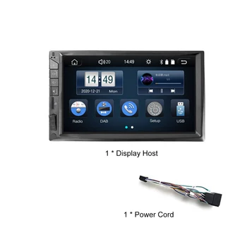 Double Din, 7-palcový Stereo Rádio MP5 Auto BT Multimediálny Prehrávač FM Prijímač Audio Dotykový Displej DSP/CarPlay/Android Auto/Zrkadlo-Link