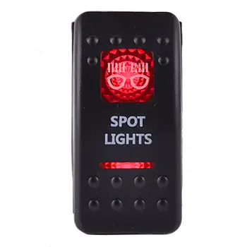 EE podporu 12V 20A Bar Carling Červená LED Spot Light Push Kolískový Prepínač Auto Príslušenstvo Predaj