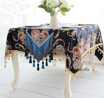 Európska luxusné luxusný jedálenský stôl handričkou tabuľka vlajku Amerických pastoračnej obrus okrúhly obrus čalúnenie Stôl runner