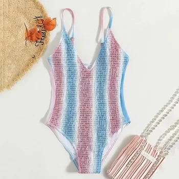 Fitness žien Vyhovovali Ružové Plavky Bezšvíkové Tankini Brazílske plavky Čipky Prúžok 2023 Letné Beach Wearr