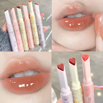Florette Jasné Lip Glaze Kvet Lásky Jelly Zrkadlo Rúž Nepremokavé Non-stick Pohár Lip Stain Transparentné Kórea make-up Veľkoobchod