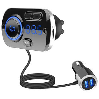 FM Vysielač BC49BQ Bluetooth 5.0 FM Modulátor Auto Nabíjačka do Auta Hudby vo formáte MP3 Audio Prehrávač Hands-Free Volanie 3.1 USB Nabíjačky