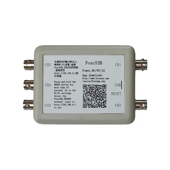 Fosc53b Bezdrôtovej siete Wi-Fi 5-Kanálový USB Osciloskop Virtuálne Úložisko Údajov Nadobudnutie Záznamník Automotive Údržby Nástroj Časti