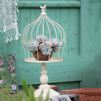 Francúzsky Núdzi Koruny Birdcage Kvetina Stand Nádvorie Park Trávnik Príslušenstvo Remesiel Vonkajšie Záhrady Villa Ozdoby, Dekorácie