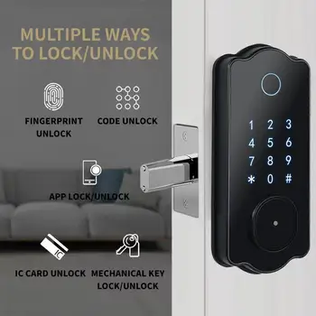 Full-automatické odtlačkov prstov zámok WiFiTTLOCK Bluetooth password lock elektronické drevených dverí zamky