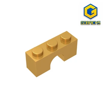 Gobricks GDS-682 TEHLA W. LUK 1X3 - 1x3 Arch tehla kompatibilný s 4490 detské hračky Montáž Stavebné Bloky, al