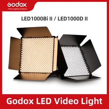 Godox LED1000BI II Bi-color LED1000D II Verzia LED Video Svetlo DMX Port CRI 96 TLCI 98 s Diaľkovým ovládaním LED neprerušované Svetlo