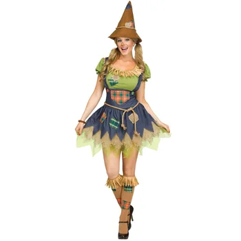 Halloween Kostýmy, Sexy Dámske Rozprávky Strašiak Čarodejnice Cosplay Kostým Maškaráda Výkon Maškarný