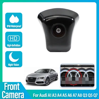 HD 1080P Nepremokavé Nočné Videnie Vozidla Logo Mount Predný Pohľad Kamera Pre Audi A1 A3 A4 A5 A6 A7 A8, Q3 Q5 Q7 140° Široký Stupeň