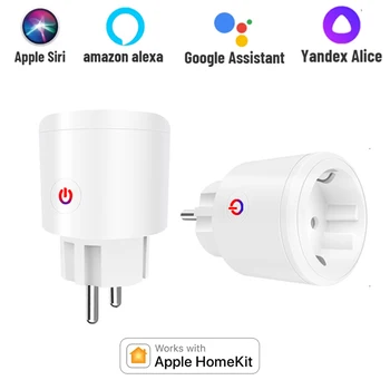 HomeKit Smart Plug EÚ NÁS WiFi Zásuvky Časovač Plán Ovládanie Hlasom Podporu Alexa Google Asistent Cozylife APP Č hub potrebné