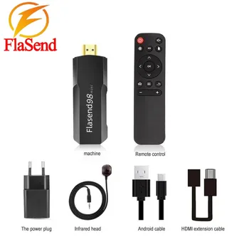 Hot Predaj Flasend98 Mini Veľkosť Allwinner H313 4K HD Android Siete 1G+8G Smart Set-Top TV Box Set-Top TV Stick