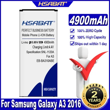 HSABAT 100% Nové 4900mAh EB-BA310ABE Batérie pre Samsung Galaxy A3 2016 Edition A310 A3100 A310F A5310 A310M A310Y