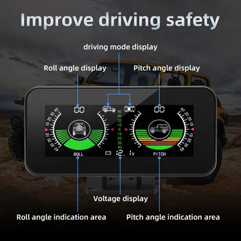 HUD GPS Smart Inclinometer M50 Pre Off-Road Motocykle Tilt Ihrisku Uhol Inclinometro Digitálne Head up Display Nosenie na VŠETKY Auta