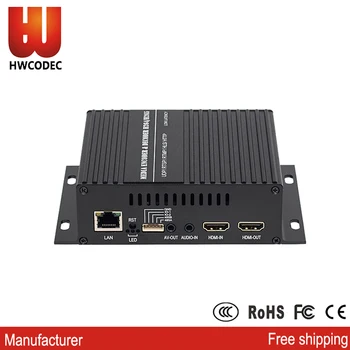 HWCODEC HSC-S1 H. 264 H. 265 Dekodér IP Transcoder Live Streaming Encoder Podporuje RTSP RTMP SDK IP Dekodér Živé P2P Streaming