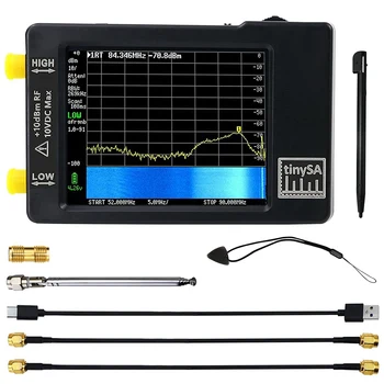 Inovovaný TinySA Spektrum Analyzer MF/HF/VHF UHF Textu za 0.1 MHZ-350MHZ a UHF Vstup pre 240MHZ-960MHZ Generátora Signálu