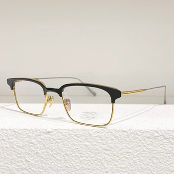 Japonský TINSELTOWN Čistého Titánu Dizajnér Vintage Okrúhle Okuliare Rám Mužov Hand-made Krátkozrakosť Okuliare Ženy Oko Príslušenstvo