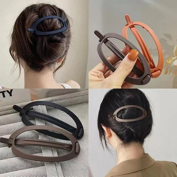 Jednoduché Tuhé Matné Akryl Veľké Sponky Do Vlasov Ženy, Dievča, Kórejský Módne Vlasy Pazúr Vlásenky Geometrické Barrettes Vlasy Príslušenstvo