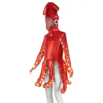 Jogerli Halloween Squid Cosplay Kostým Morská Tvor Roztomilý Strany Zábavné Outifts Squid Šaty
