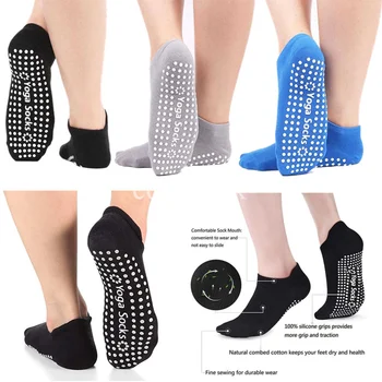Kompresné Ponožky Profesionálne Športové Dámske Jogy Ponožky Anti-Slip Bavlnené Ponožky Pilates Balet Naboso Cvičenie Poschodí Ponožky