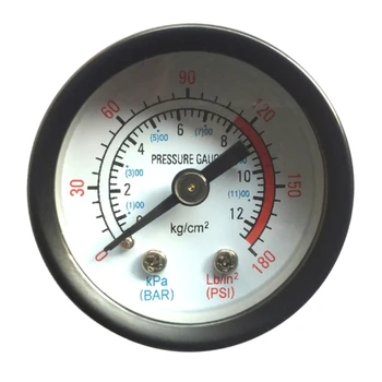 Kompresor tlakomer Pneumatické, Hydraulické Kvapaliny tlakomer 0-180PSI P15F