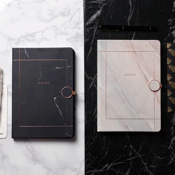 Kreatívne Mramorované Notebook s Kovové Spony, Magnetické Jednoduché Line poznámkový blok Papiera Denník Plánovač Papiernictvo Dodávky