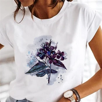 Krátky Rukáv Fashion Akvarel Roztomilý Zábava Cartoon Ženský Vzor T-shirt dámske Vytlačené Lete Bežné Nosenie, T-shirt.