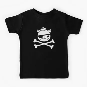 Kwazii Krossbones Deti T-Shirts Rodiny Zodpovedajúce Krátke Rukáv Deti Deti Chlapci Dievčatá Topy Tričko Rodič-dieťa Tričko Black