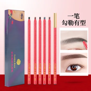 Kórejský Nepremokavé Sweatproof Červeného Papiera Gold Rose Tear-Off Ľahké Make-Up Obočia, Ceruzka Make-Up, Kozmetické Nie Tetovanie Obočia