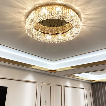 Lampa v Obývacej Izbe, Krištáľové Lampy, Stropné Lampy Izba Lampa Spálňa Svetlo Luxus a Jednoduchosť LED Lampa