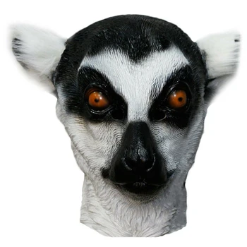 Latex Lemurov Masky Zvierat Režijné Strany Masky Halloween Kostým Maškarný