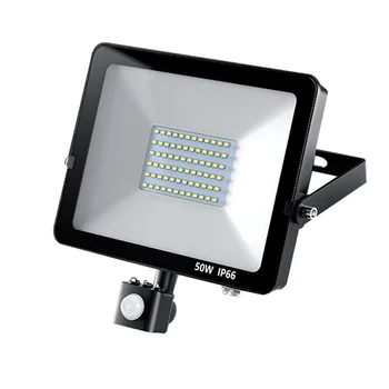 LED Bezpečnostné Svetlo s Pohybovým Senzorom Nastaviteľná Pohybu Zistené FloodLight 30W 50W 6500K IP65 Nepremokavé Vonkajšie Svetlo pre Dvore